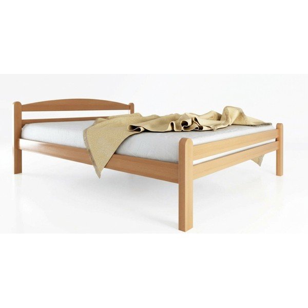 Pöögipuidust kaheinimesevoodi liistudest raamiga 180x200 cm naturaalses värvitoonis Bellariva - B.E.S.