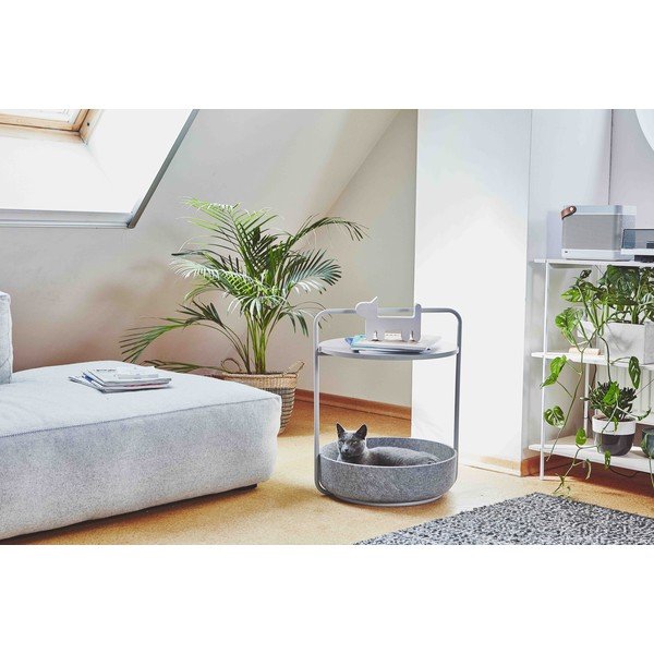 Hall ümmargune hoiulaud ø 50 cm Tavolino Concrete - MiaCara-image-1