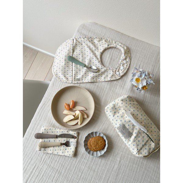 3-osaline pruun/beež silikoonist laste söögiriistade komplekt Olive Mix - Cam Cam Copenhagen-image-3