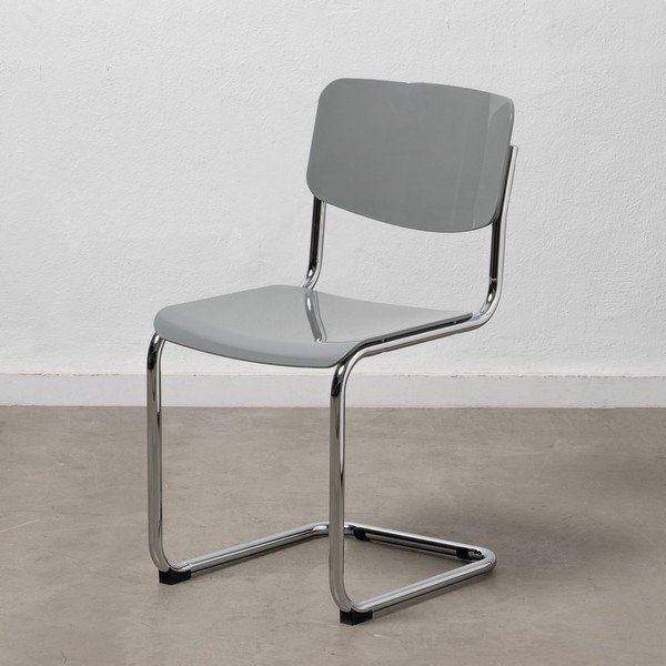 Hallid söögitoolid 4 tk komplektis Chrome - Ixia-image-2