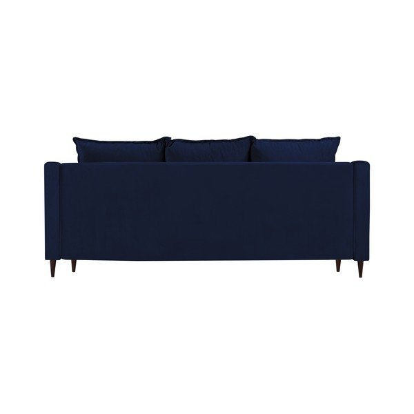 Sinine sametist diivanvoodi koos panipaigaga , 215 cm Freesia - Mazzini Sofas-image-3