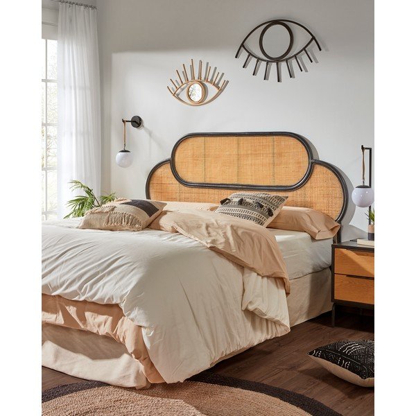 Mustast rotangist pealaud, 170 x 120 cm Lalita - Kave Home-image-1