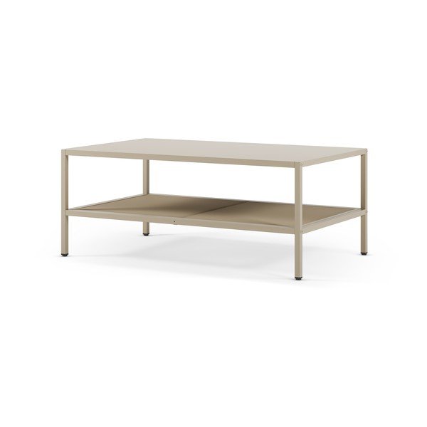 Kreemikas metallist kohvilaud 60x100 cm Fayna - Marckeric-image-3