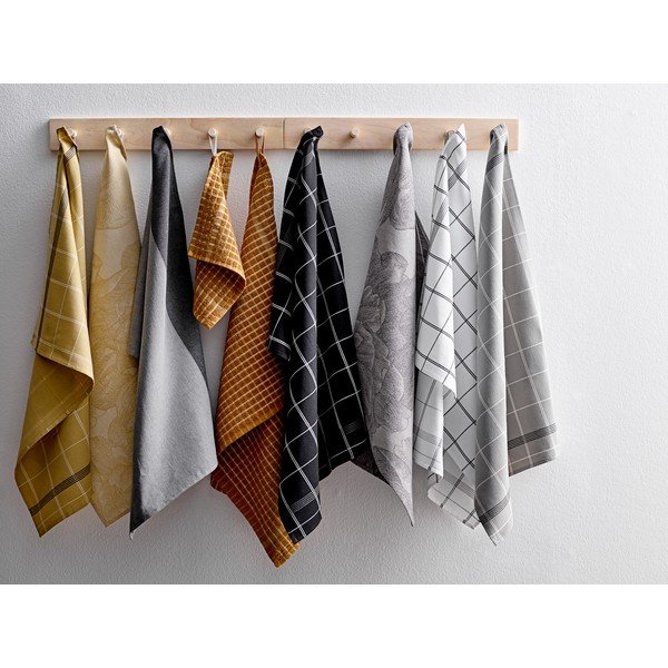 Hall puuvillane köögirätik geomeetriline, 50 x 70 cm Minimal - Södahl-image-2