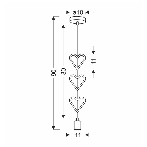 Valge-sinine metallvarjuga laste lamp Single - Candellux Lighting-image-2