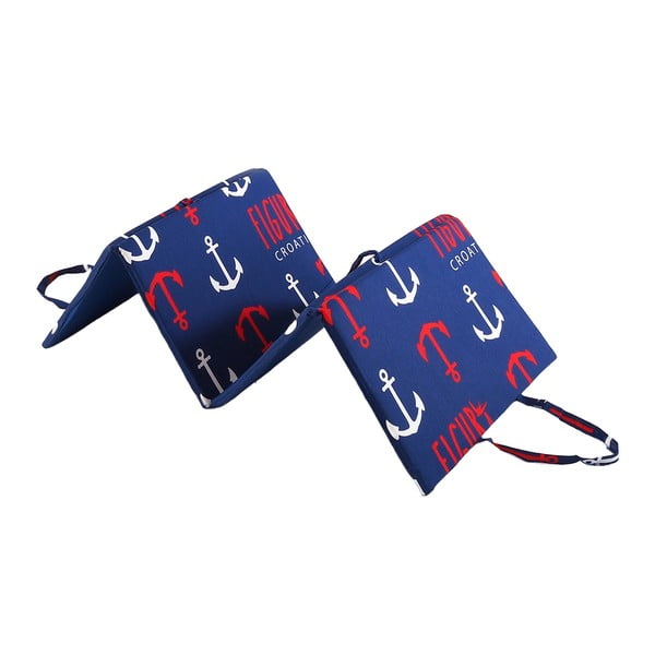 Punane-sinine istmepadi lamamistoolile 49x137 cm Anchors - B.E.S.