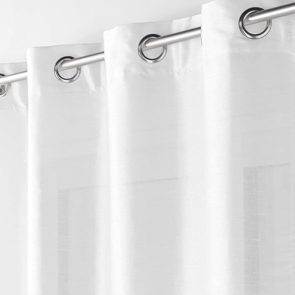 Valge satiinist kardin 140x240 cm Shana - douceur d'intérieur-image-1