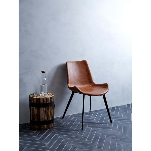 Pruun kunstnahast söögitool DAN-FORM Taani Hype - DAN-FORM Denmark-image-1