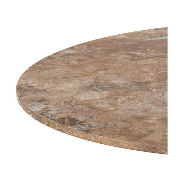 Pruun ümmargune diivanilaud keraamilise pealispinnaga ø 60 cm Malta - Actona-image-3