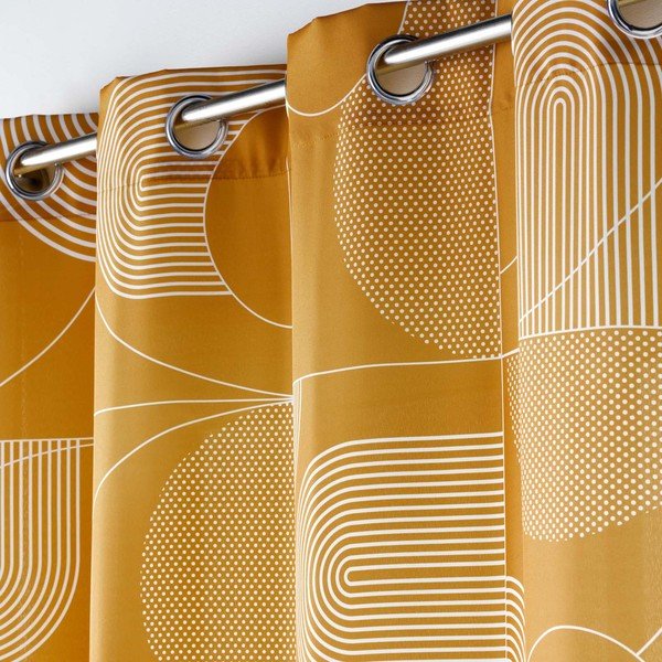 Vasevärvi kardin 140x280 cm Esquisse - douceur d'intérieur-image-1