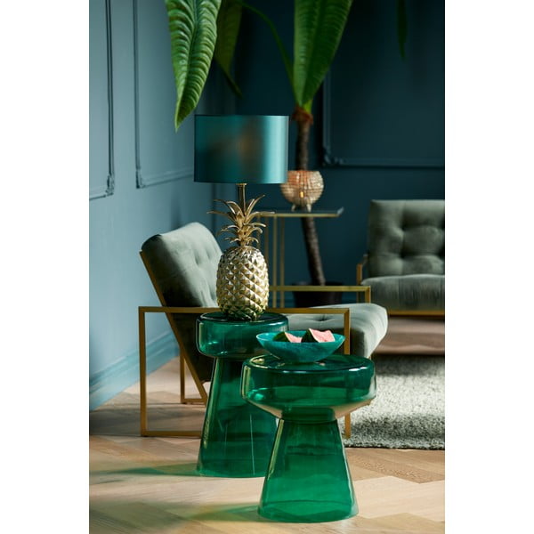 Ümmargune klaasist diivanilaud ø 37 cm Dakwa - Light & Living-image-1