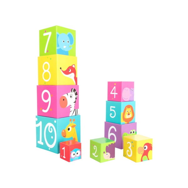 Laste virnastatavad klotsid Wild Animals, 10 tk - Legler-image-4