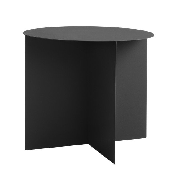 Černý konferenční stolek Custom Form Oli, ⌀ 50 cm