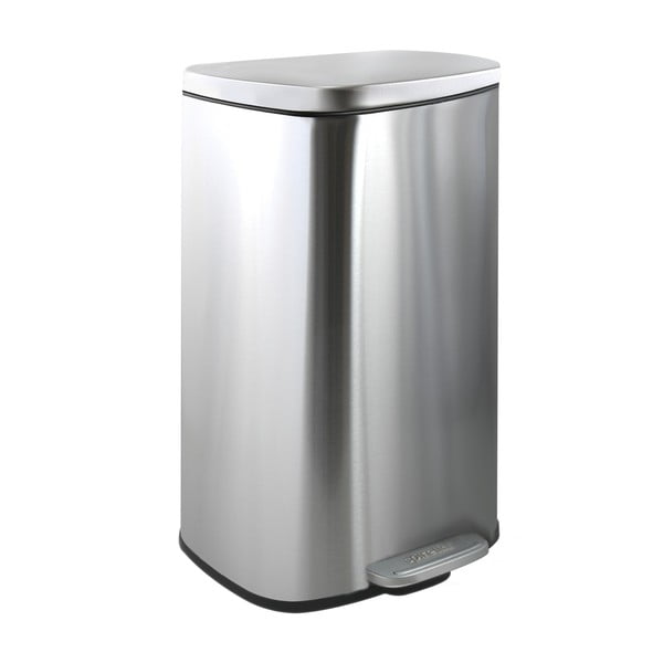 Matt hõbedane terasest prügikast 50 l Akira - Spirella