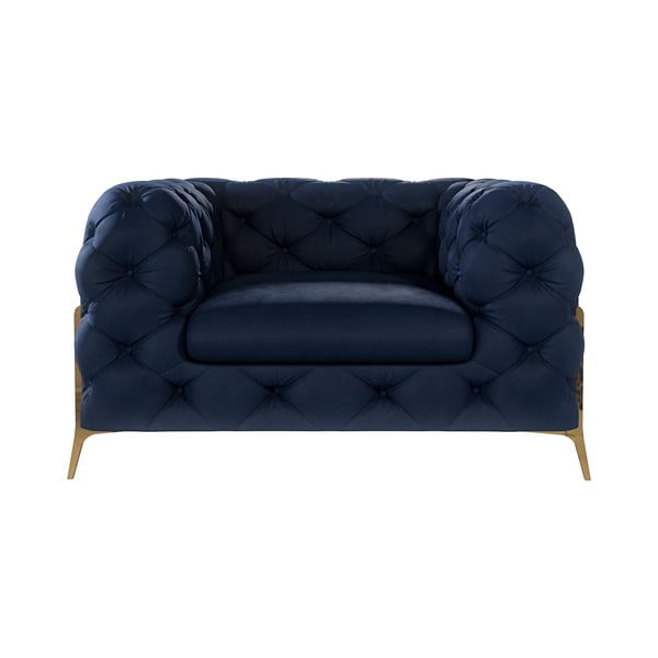 Tumesinine sametist tugitool Chelsea Bis – Ropez-image-2