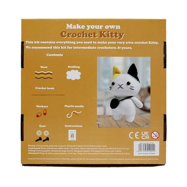 Loominguline komplekt DIY Crochet Cat - Rex London-image-4