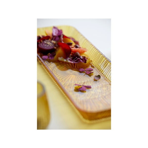 Oranž klaasist serveerimistaldrik 14x38 cm Kusintha - Bitz-image-2