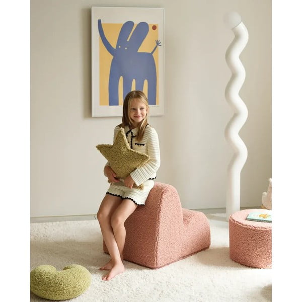 Roheline bukleekangast laste diivanipadi Star - Wigiwama-image-1