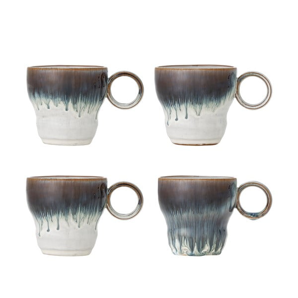 Sinised kivikeraamikast tassid 4tk komplektis 300 ml Nigel - Bloomingville