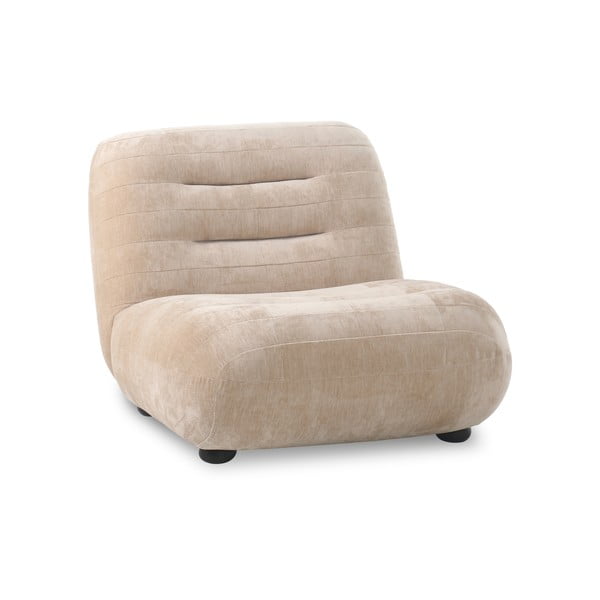 Beež sametist tugitool Wyatt - Dutchbone