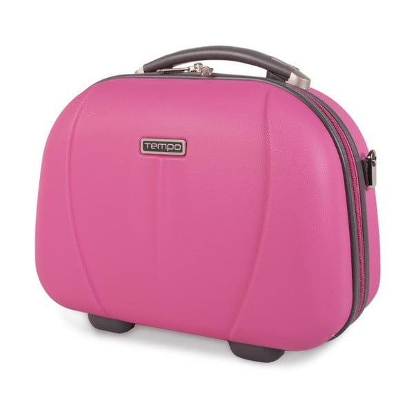 Růžový cestovní kosmetický kufřík Tempo