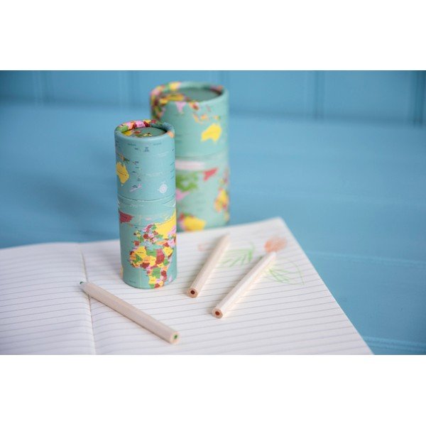 Sada 12 pastelek Rex London World Map-image-3