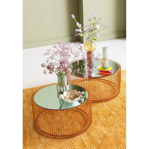 Kohvilaudad, 2 tk komplektis Wire Big - Kare Design-image-1