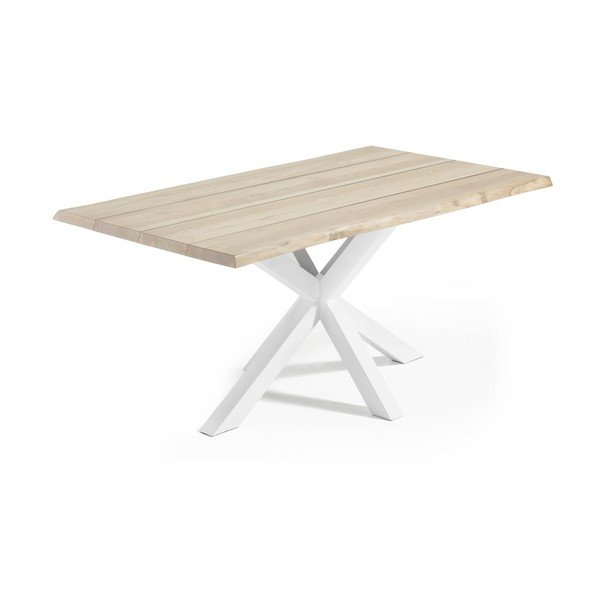 Söögilaud tammepuust pealispinnaga 90x160 cm Argo - Kave Home