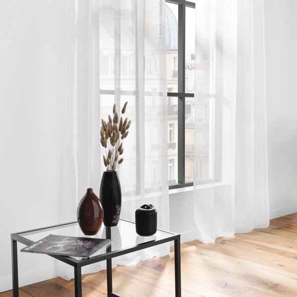 Valge voile kardin 140x240 cm Lissea - douceur d'intérieur-image-2