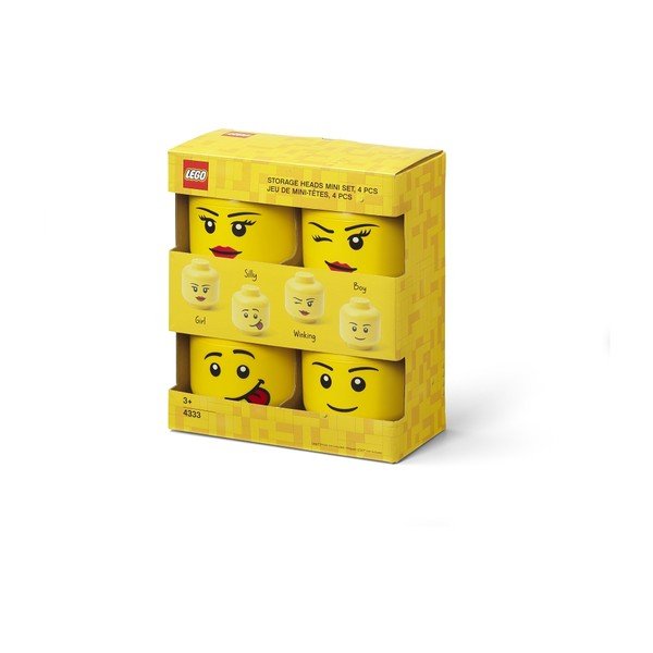 Plastikust laste hoiukastid, komplektis 4 tükki Multi-Pack - LEGO®-image-3