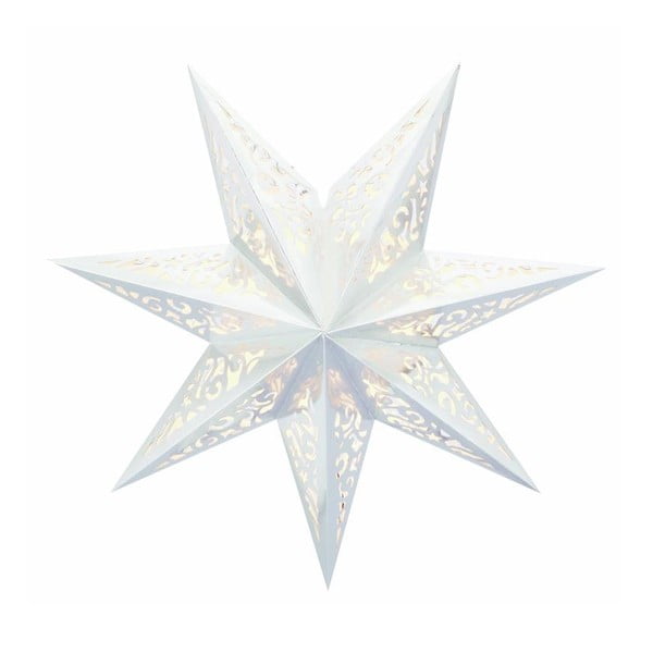 Svítící hvězda Vallby White, 45 cm