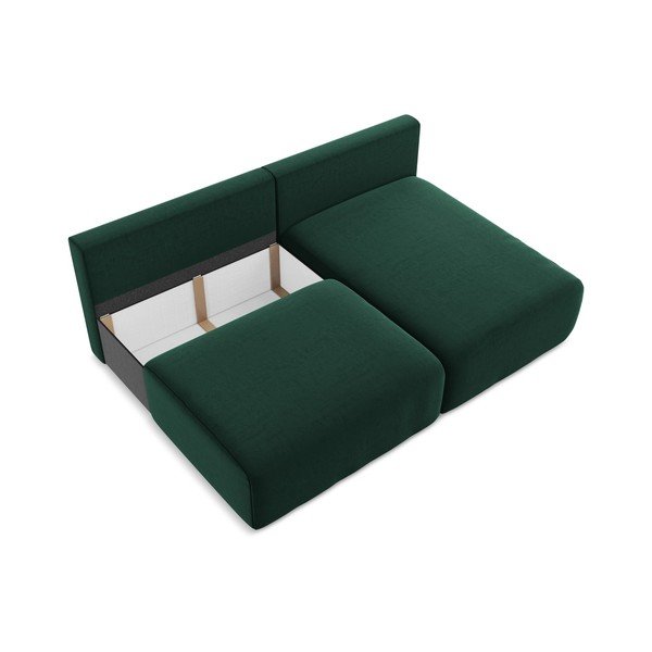 Tumeroheline sametdiivanvoodi/panipaigaga nurgadiivan (parem nurk/diivanvoodiga) Kalena - Makamii-image-4