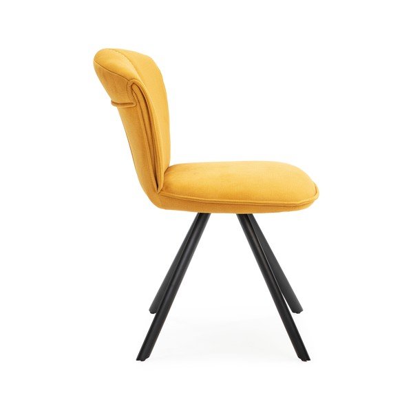 Kollased söögitoolid 2-st komplektis Simbra - Marckeric-image-4