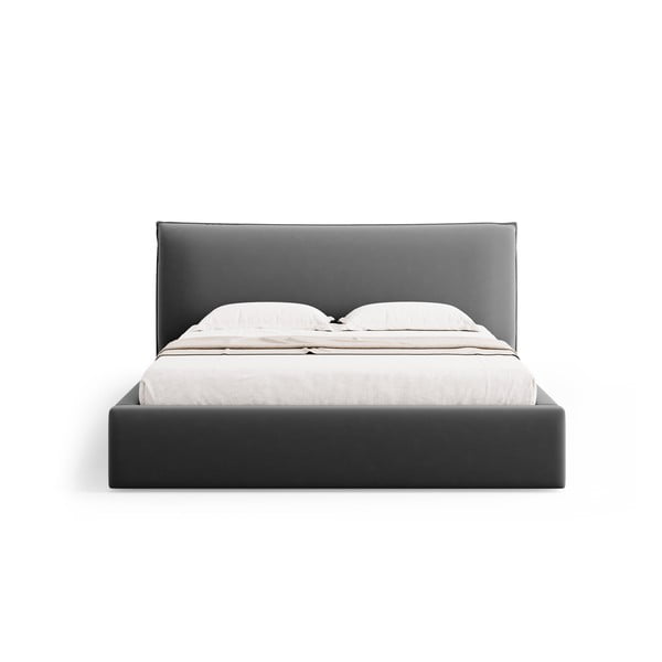 Tumehall polsterdatud kaheinimesevoodi koos voodipõhja ja panipaigaga 140x200 cm Elio - Milo Casa-image-3