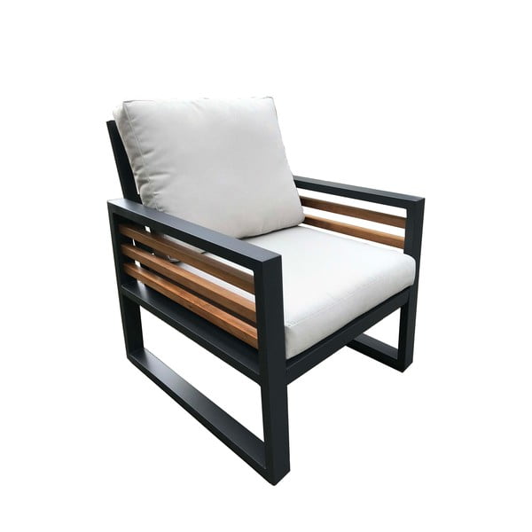 Hall alumiiniumist aiamööbli komplekt 5-le inimesele Colmar - Rojaplast-image-2