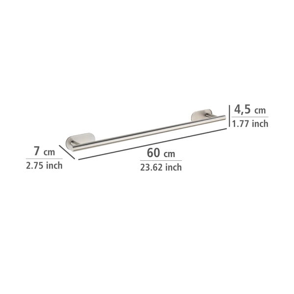 Roostevabast terasest isekandev käterätikuhoidja, matt hõbedane Orea Uno - Wenko-image-4