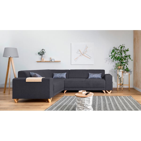 Tumehall (antratsiit) lahtikäiv/panipaigaga nurgadiivan (vasak nurk/L-kujuline) Classy Sophie – Miuform-image-1