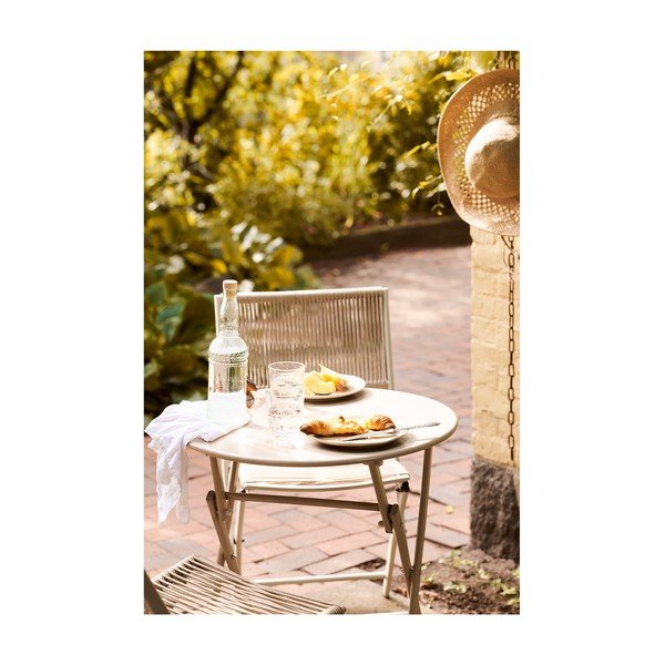 Beež metallist aia söögimööbli komplekt kahele Arcas - House Nordic-image-4