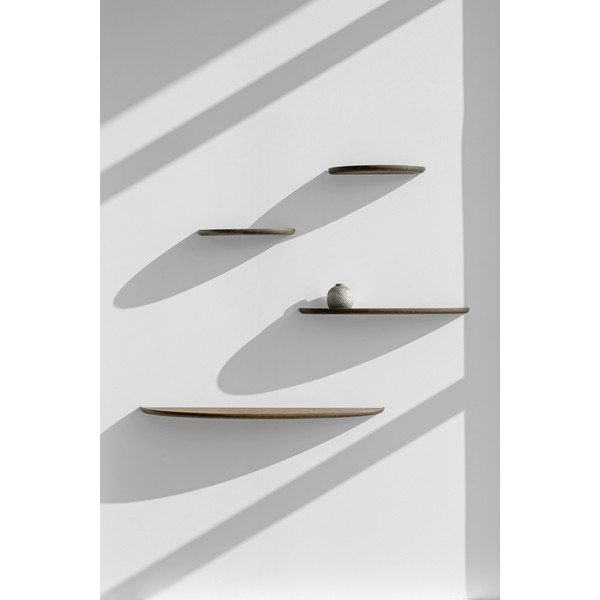 Pruun tammepuidust  riiul 100 cm Mu - Gazzda-image-3