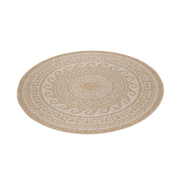 Beež ümmargune sise- ja õuevaip ø 200 cm Comilla - Ayyildiz Carpets-image-2