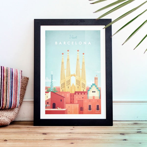 Plakat , 30 x 40 cm Barcelona - Travelposter-image-1