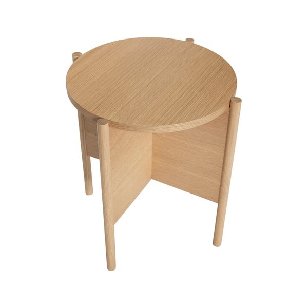 Ümmargune kohvilaud tammepuidust ø 45 cm Heritage - Hübsch-image-3