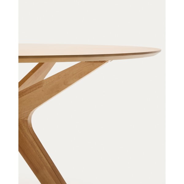 Ümmargune söögilaud tammespoonist pealispinnaga ø 120 cm Naanim - Kave Home-image-4