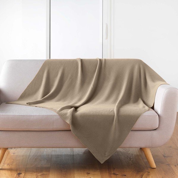 Kootud tekk 125x150 cm Tricotine - douceur d'intérieur-image-1