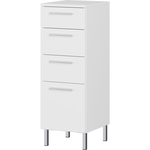 Valge madal vannitoakapp 30x86 cm Arvada - Germania-image-1