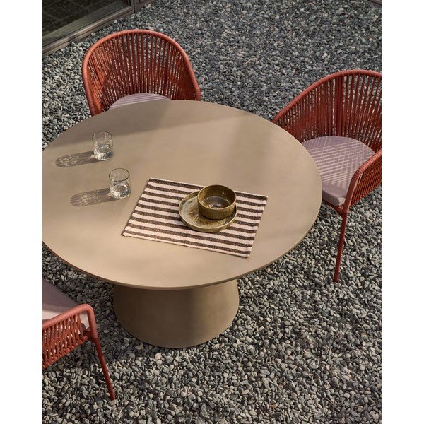 Betoonist söögilaud Itai, ⌀ 120 cm - Kave Home-image-2