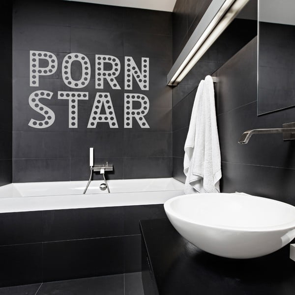 Samolepka Porn Star, 41x57 cm