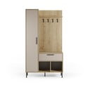 Kreem tammespoonist koridorikomplekt 108x195x35 cm Heidy - Marckeric