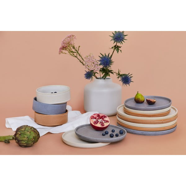 12-osaline hall kivikeraamikast nõude komplekt Malia - Bonami Selection-image-4