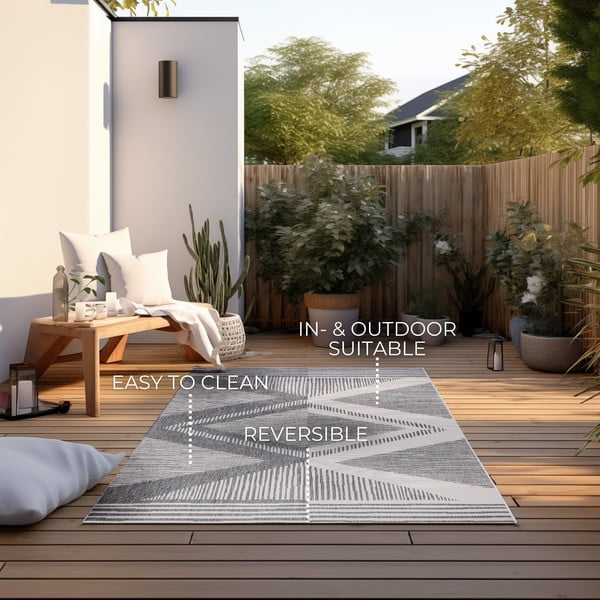 Kreem-hall õuevaip 120x170 cm Gemini - Elle Decoration-image-4